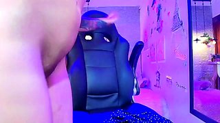 Chubby Brunette Big Boobs Dildo Masturbation