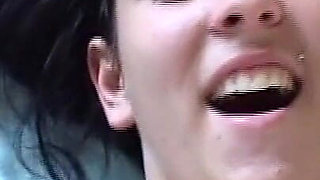 Young Brunette with Big Tits Fucking with Old Pig