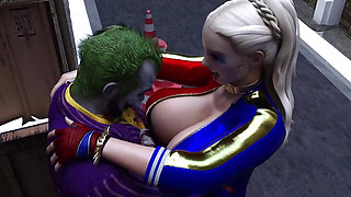 The Joker Fucks Harley Quinn in Dirty Alley Way