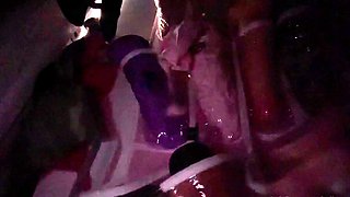 Brunette teen wife cassandra gives pleasure by foot fetish