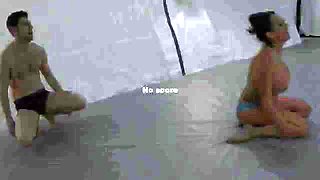 Vicky wrestling