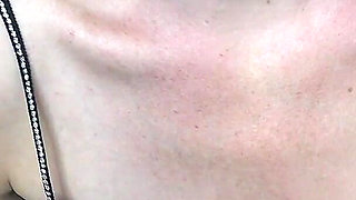 Cheeky Downblouse Tease: Cum on My Tits at the End of the Night