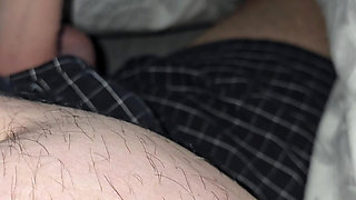 Step mom asked step son pulled out his dick for a quick handjob