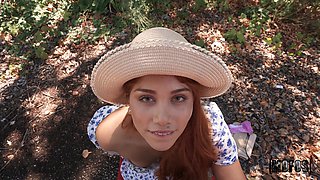 Naughty redhead cutie POV exciting xxx video