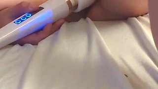 4K Solo Close up Masturbating with a Wand and Cumming Multiple Times - Richelle Rose