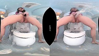 Older Stepsisiters Taking you for a Bathroom Break; Busty JAV Idols Watersports and Pissing