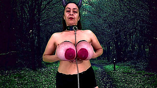 Tit Milking and Whipping Lipstick Areola