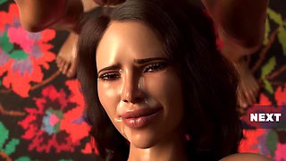 Curvaceous lady uses her assets to drive man to ecstasy in steamy animation step fantasy - Hot 3d mommy wants creampie