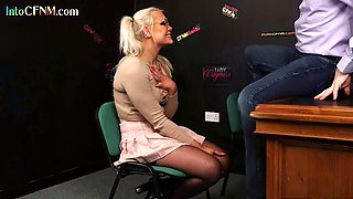 Glasses CFNM bae cocksucking busty guy