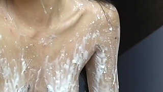 Wet Messy Slime, Squirts, & Pee All Over Face