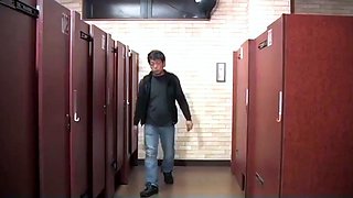 Horny japanese teen oiled and toyed