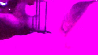 Sexy Blonde Babe With Big Boobs Strips Bra