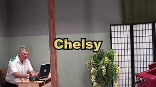 Chelsy3 Spanking Machine - Bare Back Whipping