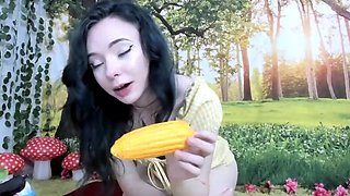 Jessy funny amateur teen brunette toying