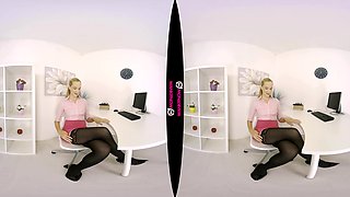 Can You See My Pussy? - Blonde Striptease Solo - Sexlikereal