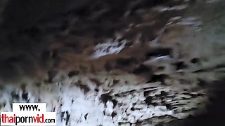 Nasty Amateur Thai Milf Fucked In A Cave