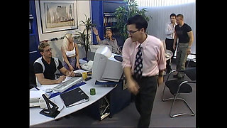 The Blonde Horny Secretary Was Fucked by Her Boss in His Office