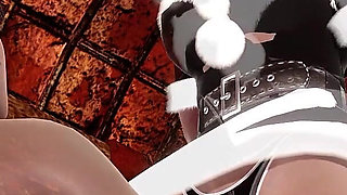 Pussy Licking for Hot Bit Tits Dark Succubus Girl Until Orgasm 3D Animation