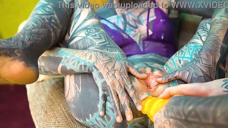 Tattooed Sluts Rear Entry Two Girls One Hard Dick