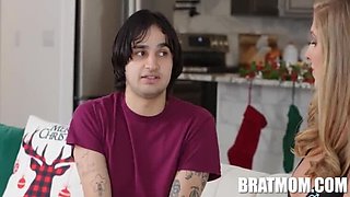 Hot Stepmom Annie King Gets Naughty Under the Christmas Tree - Free Use Hardcore Sex with Elias Cash