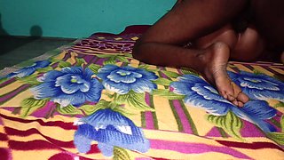 Indian Desi Beautiful Maid Girl Fucking Her Young Stepbrother at Village Forrest