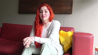 Innocent Redhead Latina Tricked Into Rough Sex At Lingerie P