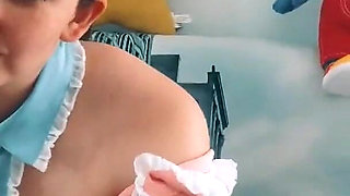 I Fucked a Cute Maid in Skirt and Stockings