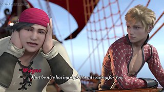 Clyde discovers a gimp girl on the ship during a wild voyage