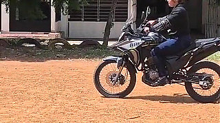 I Teach the Cleaning Lady How to Ride a Motorcycle and She Gives Me Her Big Ass