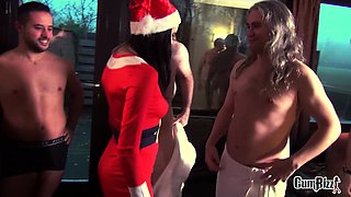 Interracial blowjob fuck jerk and facial at gloryhole
