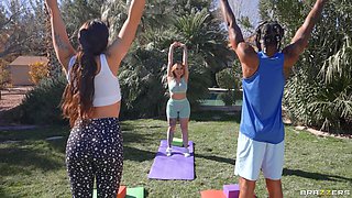 Yogi Masters The Downward Doggystyle With Damion Dayski, Brandy Renee - Brazzers