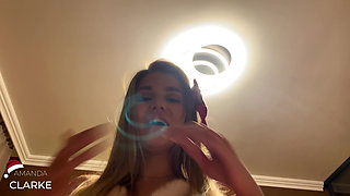 Merry Christmas! I Didn't Know What to Get You for Christmas, so I'm Going to Make You Cum