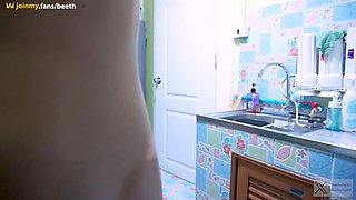Thai Girl Nong B Gets Fucked in the Kitchen V160121