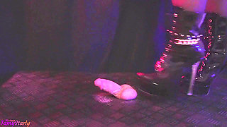 Night Session Cock Crush in Patent High Heels - Balls Trample, Shoejob, CBT, Trampling, Bootjob, Stomping