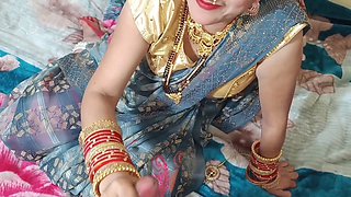 Indian Bhabhi Bebo experiences her first hardcore honeymoon with hubby, tight pussy gets pounded