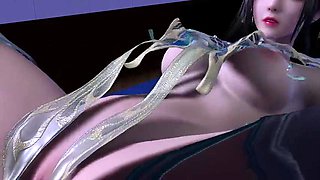 3D big boobs cheerleader got fucked in the gym