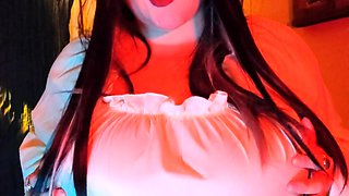 Big boobs milf masturbates with her dildo