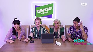 Shaft Talk with a step Family Swap - Little Puck, Madison Blaze, JImmy Michaels, Mike Ox