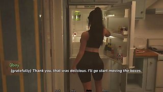 During the boxes remove stepson saw stepmoms beautiful body in half naked
