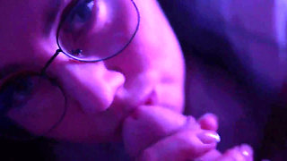 Beautiful Girl Sucks Her Man's Cock