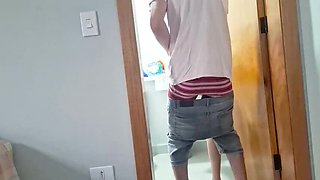 Naughty Teen Maid Fucks in Secret - Risky Public Masturbation & Doggy Style