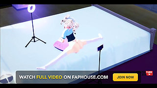 Genshin Impact Hentai -barbara Films Herself Using a Dildo While Lumine Watches Her Secretly and Masturbates