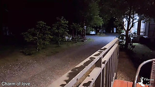 Teacher fucks Thai student outside the balcony