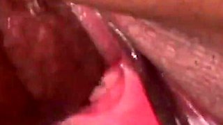 Brunette ebony skinned Luana fucks black cock to enjoy cum