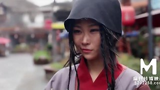 Chinese cutie sucked and jumped on hard cock of monastery prisoner