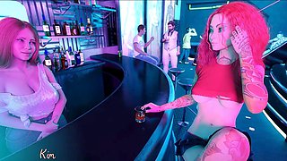 3D animated fun with Misskitty2k in a steamy game