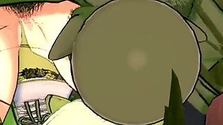 Elf Archer Gets Fucked in the Forest by a Goblin