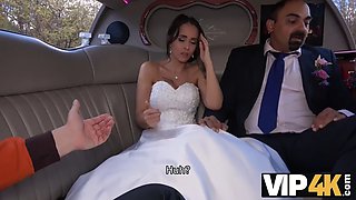 VIP4K. Bride lets her husband watch her ass fucked in a limousine