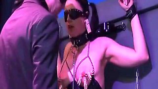 Horny German slut assfucked and sprayed with jizz in BDSM action