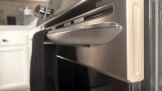 Sara Luvv Makes Dinner and Fucks Herself In The Kitchen